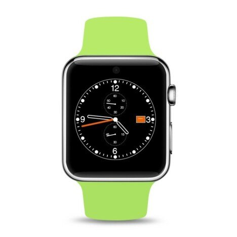 Smartwatch cu Telefon iUni A100i, LCD 1.54 Inch, BT, Camera, Verde + Card MicroSD 4GB Cadou