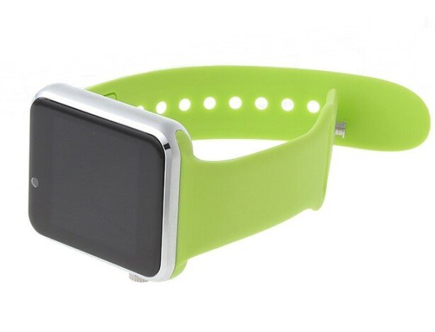 Smartwatch cu Telefon iUni A100i, LCD 1.54 Inch, BT, Camera, Verde + Card MicroSD 4GB Cadou